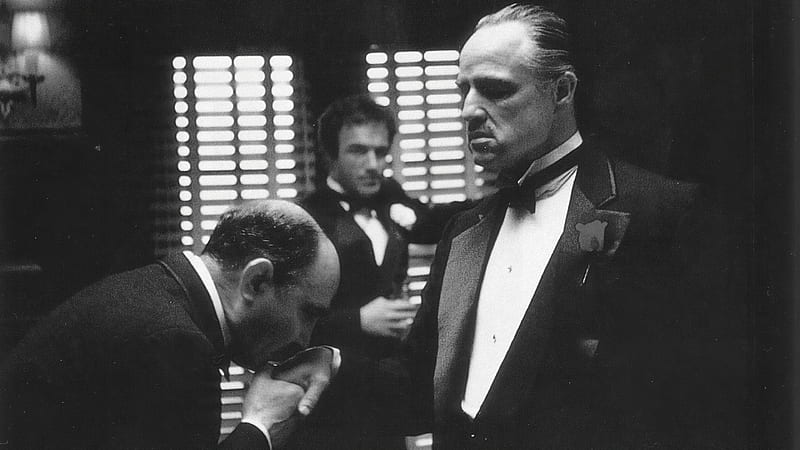Vito Corleone The Godfather , the-godfather, movies, monochrome, black-and-white, HD wallpaper