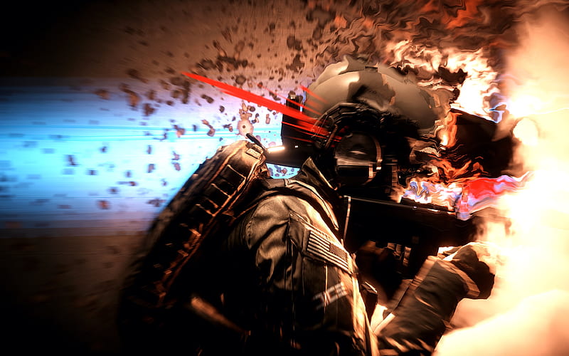 Battlefield 4, art, soldier, action-adventure, HD wallpaper