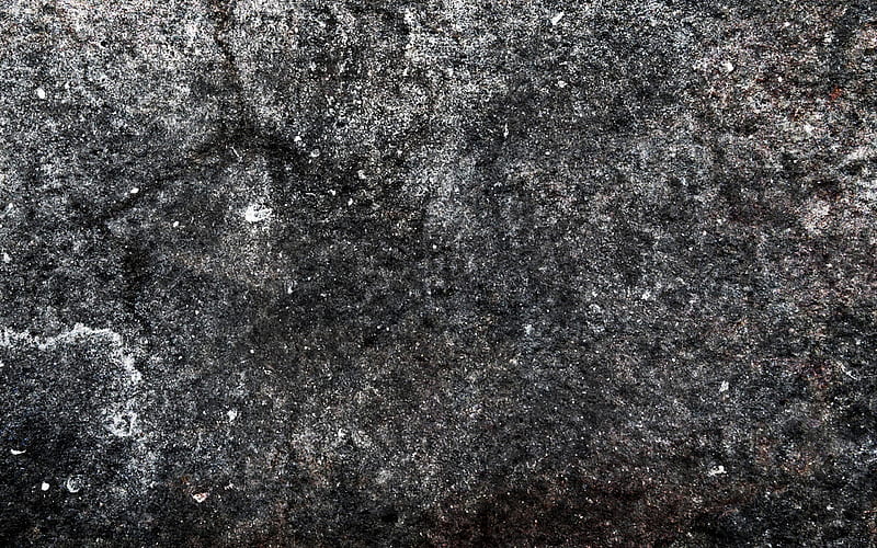 stone black texture, grunge gray background, stone background, rock texture, stones, granite texture, HD wallpaper