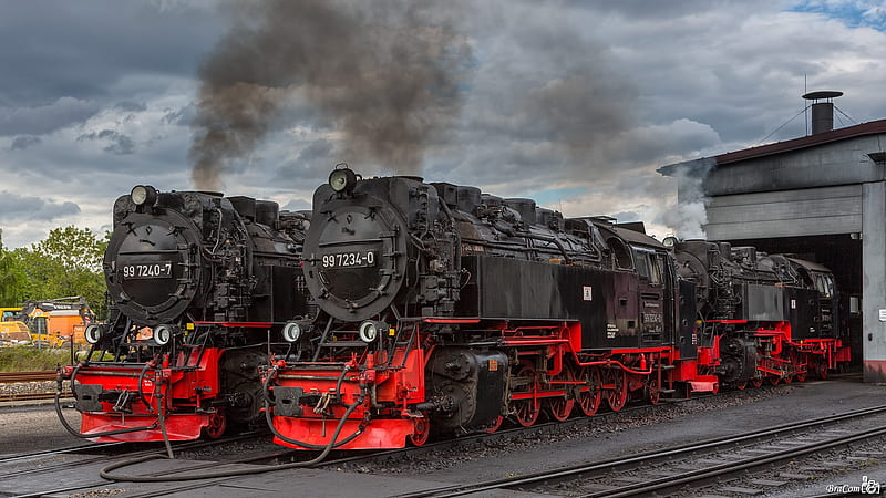 Old Steam Locomotives, Old, Train, Steam, Locomotive, HD wallpaper