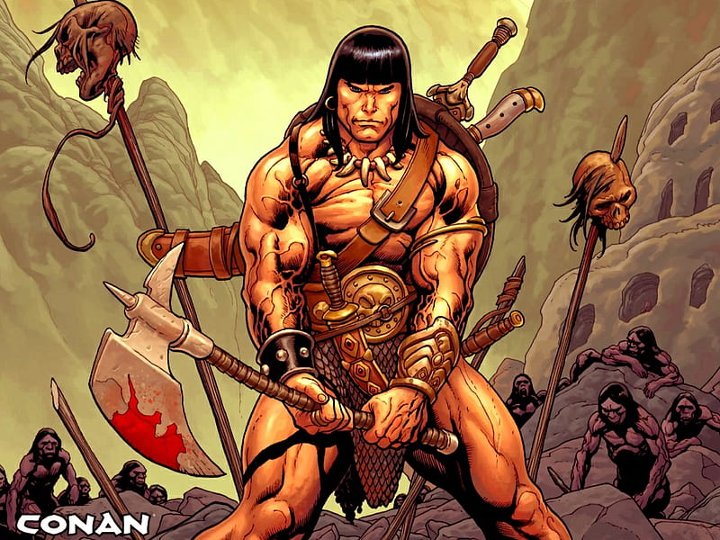 Conan The Barbarian, barbarian, warrior, fantasy, conan, HD wallpaper