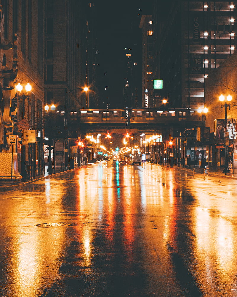 Night City Road Backgrounds