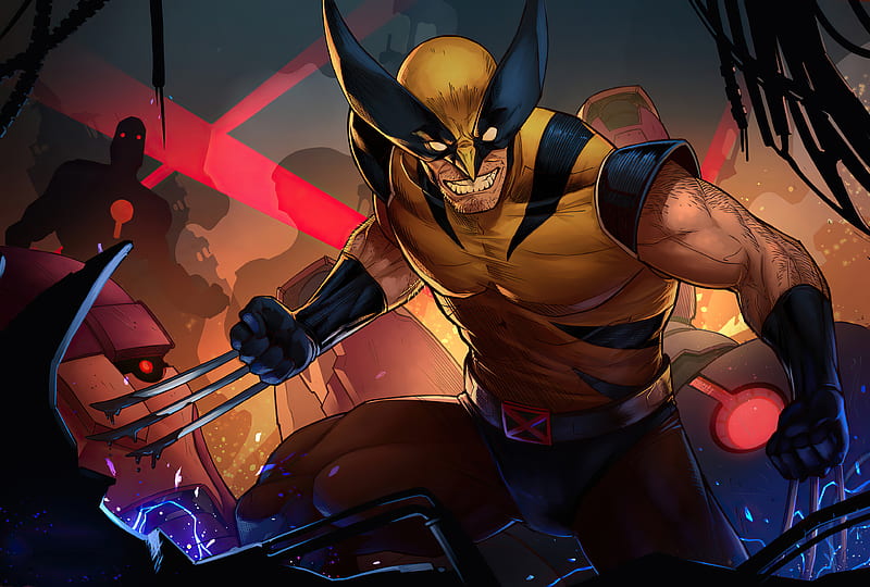 Wolverine Comic Suit Artwork, wolverine, superheroes, artwork, artist, artstation, HD wallpaper