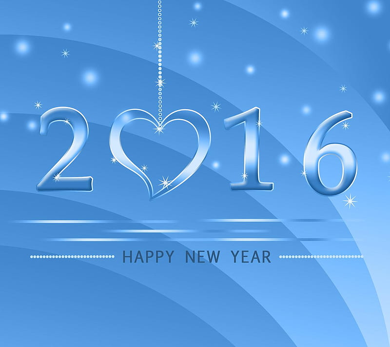 Happy new year 2016, abstract, cartoon, designs, drawn, festival, sayings, signs, HD wallpaper