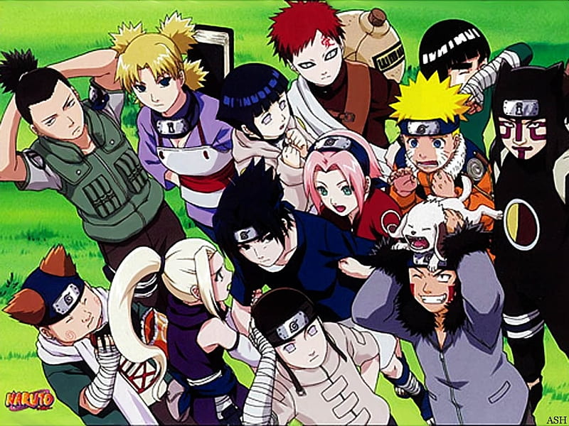 friends, naruto, anime, team, HD wallpaper