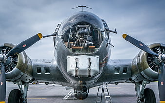 B-17 Aluminum Overcast, Flying Fortress, Warbird, Bomber, B-17, HD ...