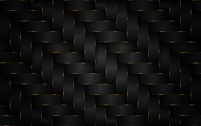 black weaving texture, black wickerwork background wickerwork, wooden backgrounds, macro, wickerwork textures, black backgrounds, HD wallpaper