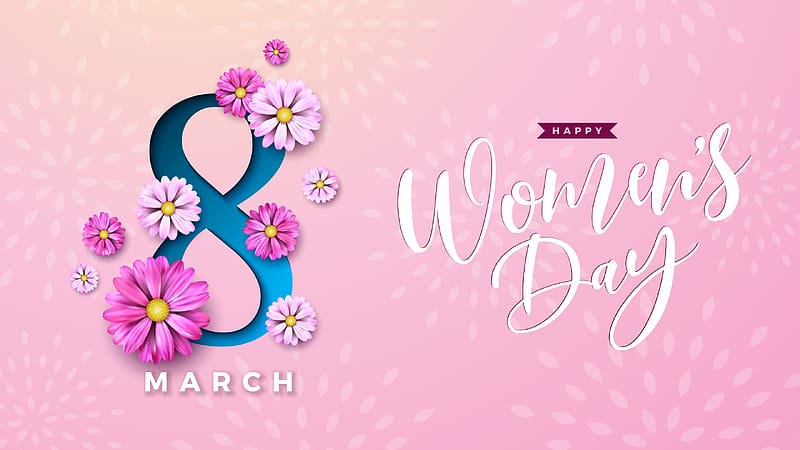 Happy Womens Day, pink, womens day, HD wallpaper