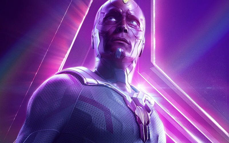 Vision, 2018 movie, superheroes, Avengers Infinity War, HD wallpaper