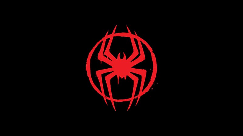 Spider Man Across The Spider Verse 2023 , spider-man-across-the-spider-verse, 2023-movies, movies, logo, dark, black, oled, HD wallpaper