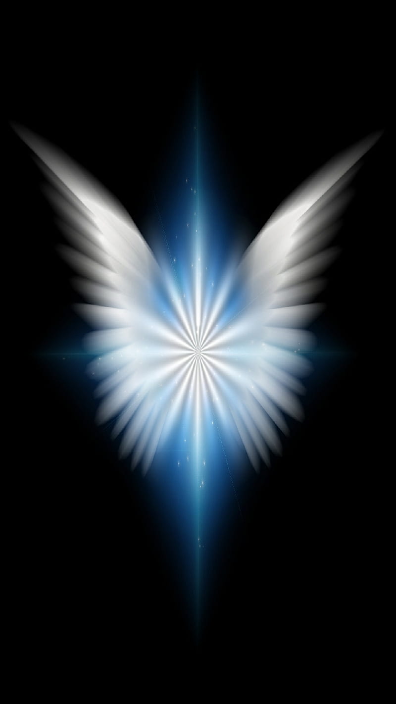 Your Wings, angel wings, wings, bright, warrior, spiritual, HD phone wallpaper