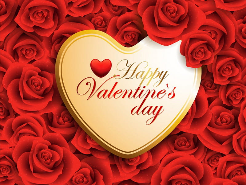 HappyValentine'sDay, red, Valentines, Valentines Day, gold, love, Valentine, roses, corazones, HD wallpaper HappyValentine'sDay, red, Valentines, Valentines Day, gold, love, Valentine, roses, corazones, HD wallpaper