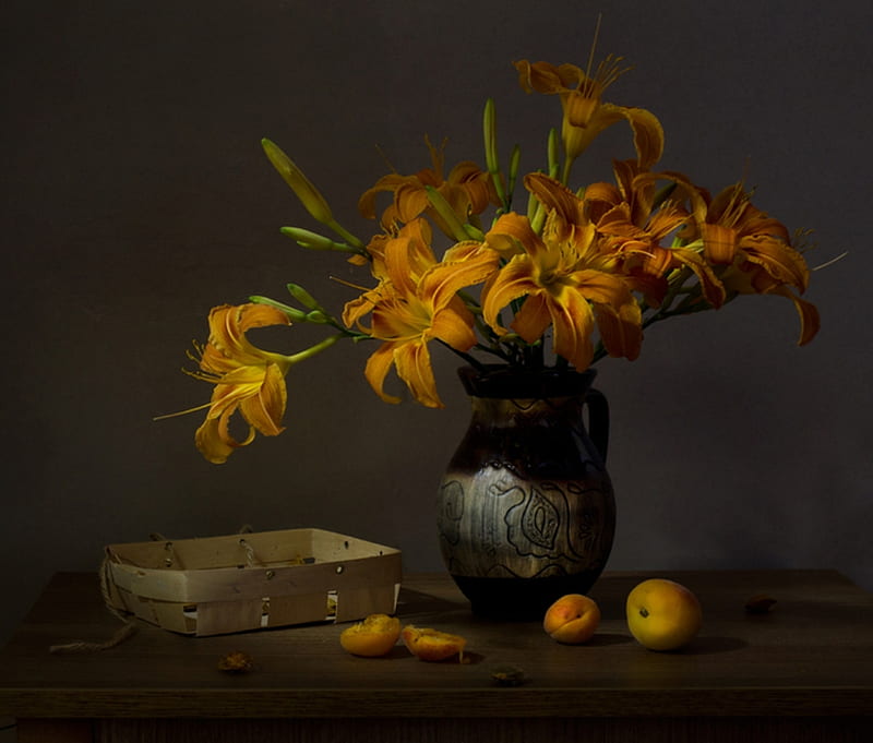 Still life, Fruits, Flowers, Bouquet, HD wallpaper | Peakpx