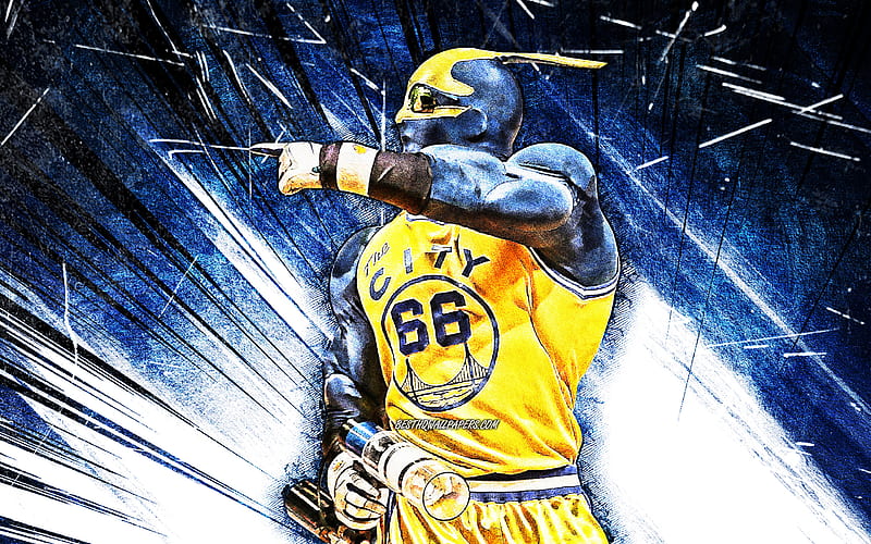 Gold Blooded Golden State Warriors by Awang WPAP Pop Art