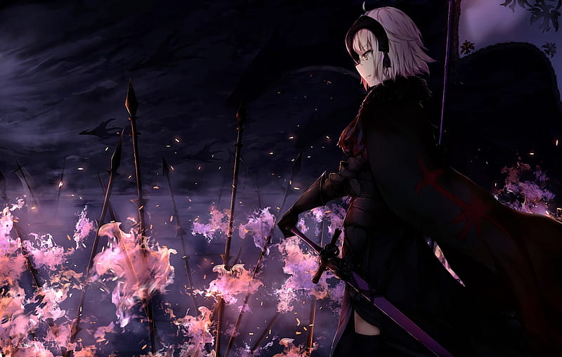 Jeanne d'Arc Alter Anime, HD wallpaper