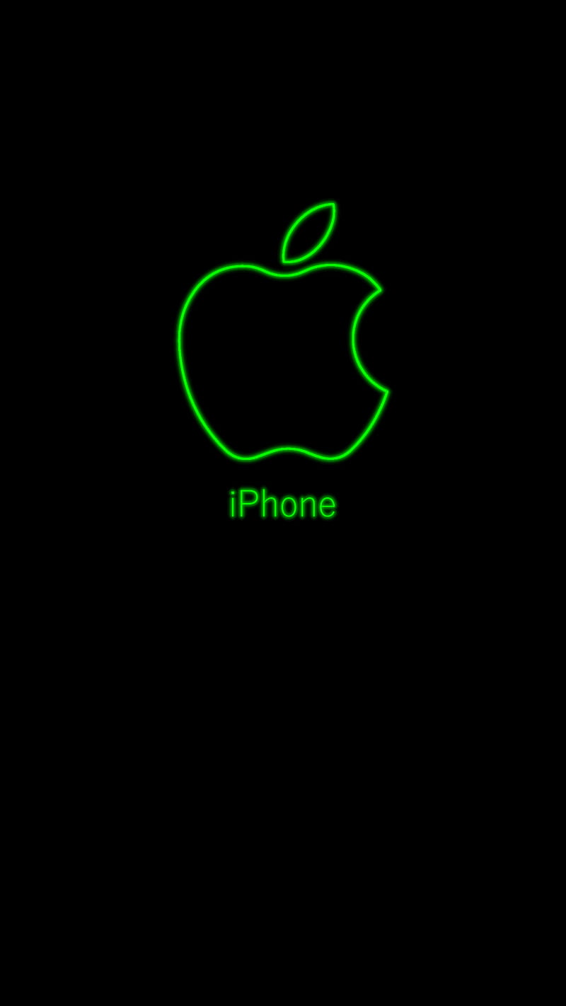 iPhoneXpapers - ai63-apple-logo-love-mania-green