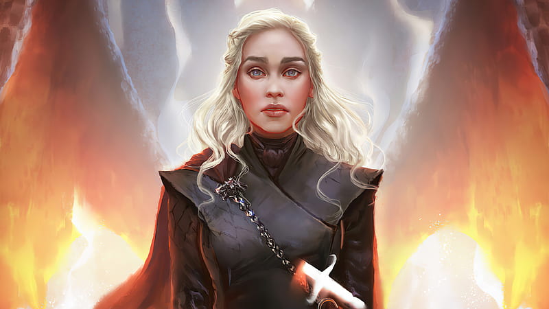 Daenerys Targaryen The Betrayed Queen, daenerys-targaryen, dragon, artwork, artist, tv-shows, artstation, HD wallpaper