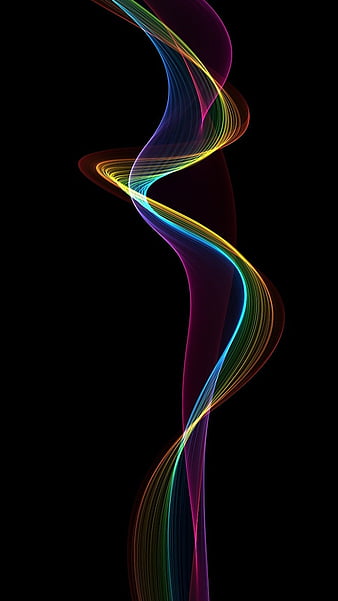 Abstract, black, colour, colours, cool, lines, nice, plain, HD phone wallpaper