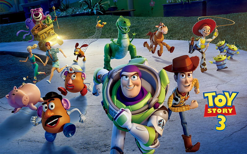 Toy Story 3, toy story, disney pixar, buzz lightyear, woody, HD wallpaper