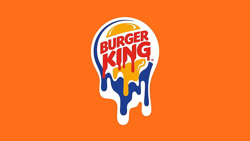 Smudged Burger King Logo, HD wallpaper