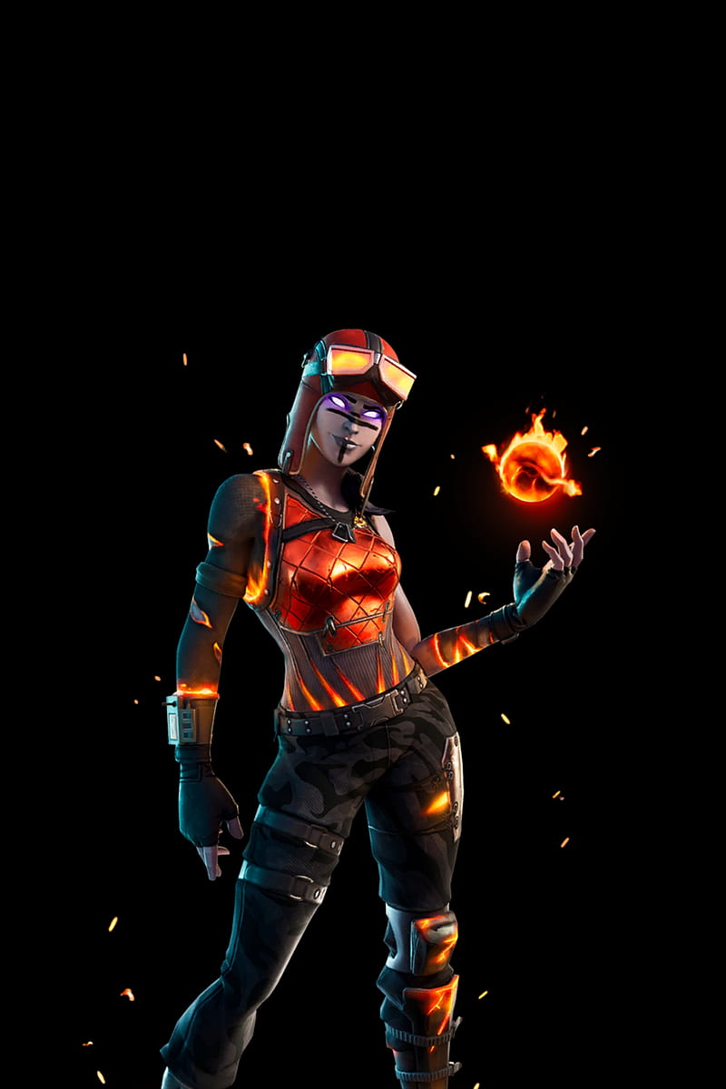 Fortnite, amoled, android games, black, fire, gaming, HD phone wallpaper |  Peakpx