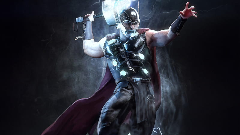 Thor Marvel Superhero, thor, superheroes, marvel, artstation, HD wallpaper