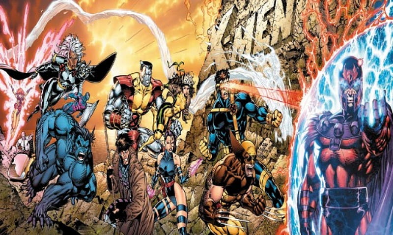X-Men Vs Magneto, marvel, magneto, wolverine, storm, HD wallpaper