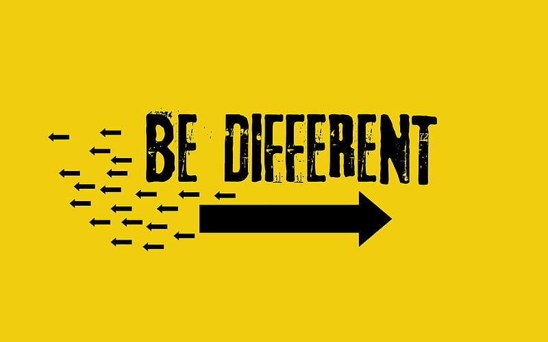 Be different, concepts, quotes for motivation, grunge, quotes, HD wallpaper  | Peakpx