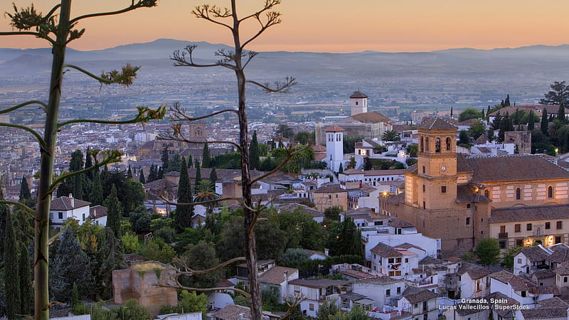 Granada, Spain Landscape, architecture, granada spain, cityscapes, buildings, HD wallpaper