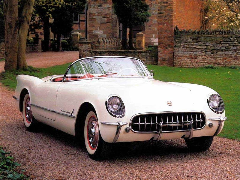 1953 Chevrolet Corvette Roadster, corvette, chevy, antique, automobile, chevrolet, car, convertible, 1953, classic, roadster, HD wallpaper