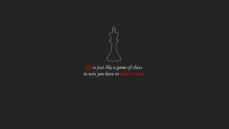 Life Like Chess, amoled, black, cool, inspiration, quote, quotes, walker, HD wallpaper