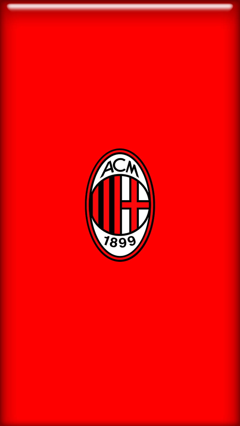 milan minimalist, calcio, calcio italiano, logo, milano, red, run, sport, squadra, HD phone wallpaper