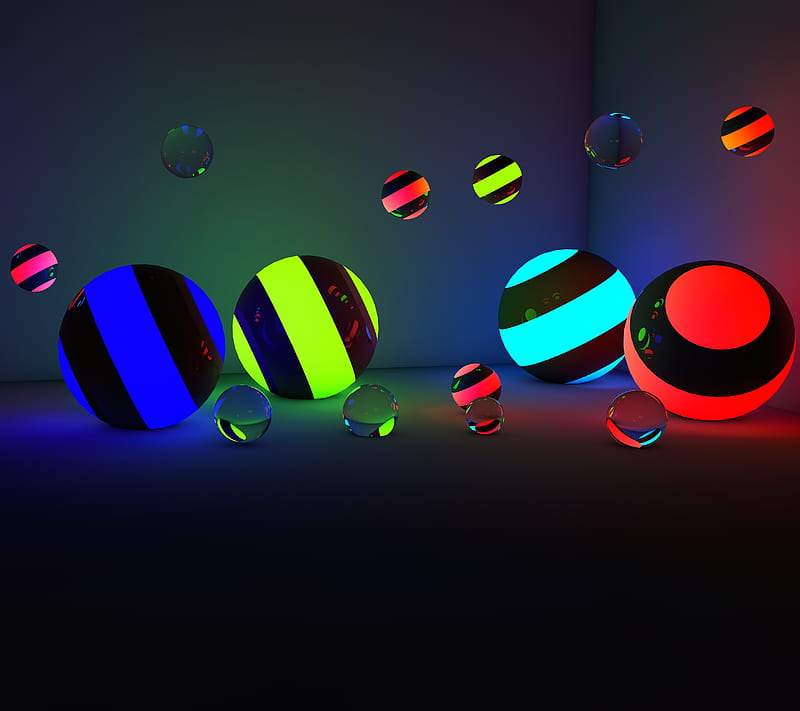 Spherical Light, 3d, abstract, ball, circle, light, sphere, HD wallpaper