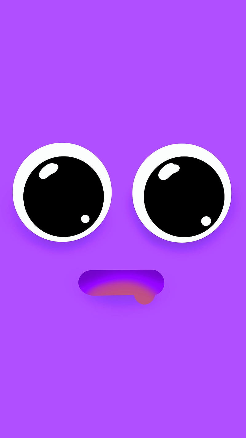 Purple face, color, colorful, cute, emoji, emotion, eyes, glad ...