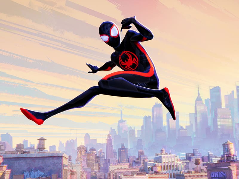 Spider-Man: Across the Spider-Verse Logo 4K Wallpaper iPhone HD