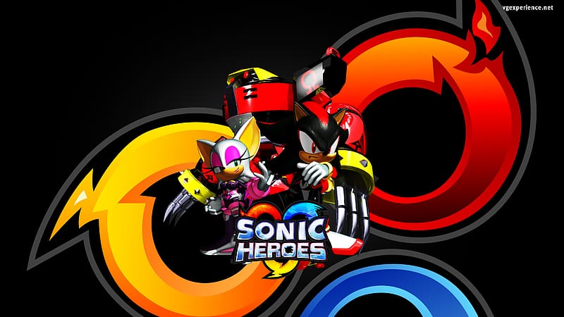 Video Game, Shadow The Hedgehog, Rouge The Bat, E 123 Omega, Sonic Heroes, Sonic, HD wallpaper