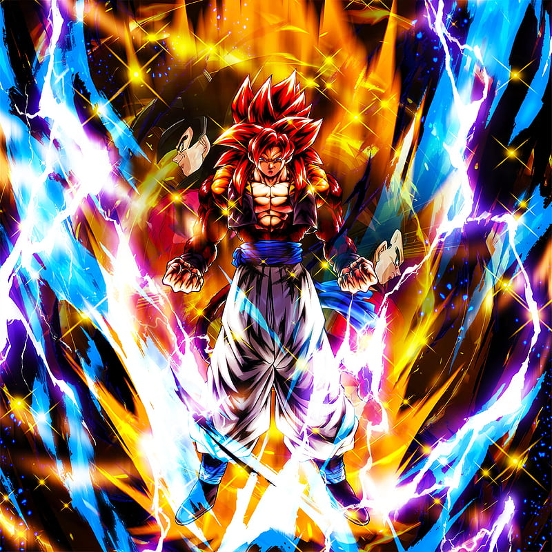 Gogeta SSJ4 [Legends] Custom Mobile Wallpaper by davidmaxsteinbach