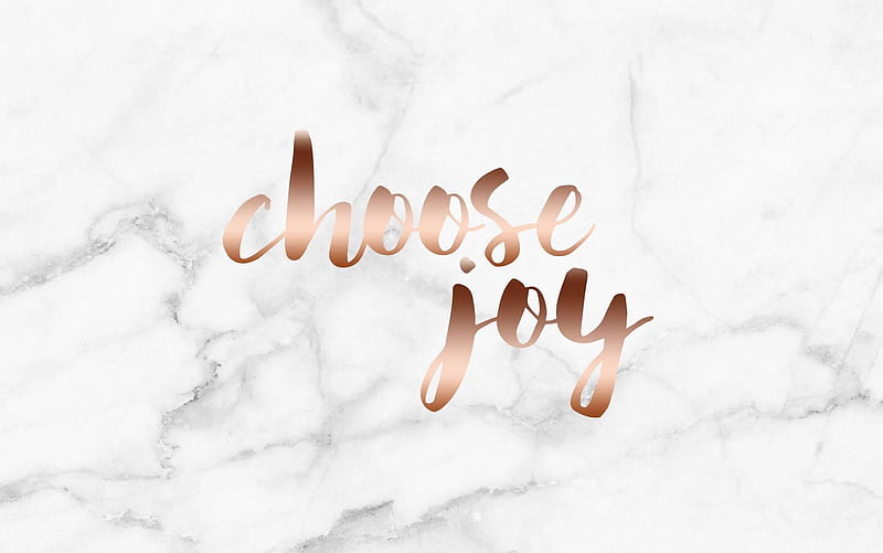Rose Gold Choose Joy, HD wallpaper