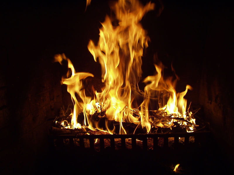 Warm Fire Place, warm, roar, relax, hot, peaceful, HD wallpaper | Peakpx