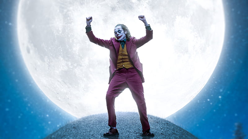 Joker Dancing on the Moon, HD wallpaper
