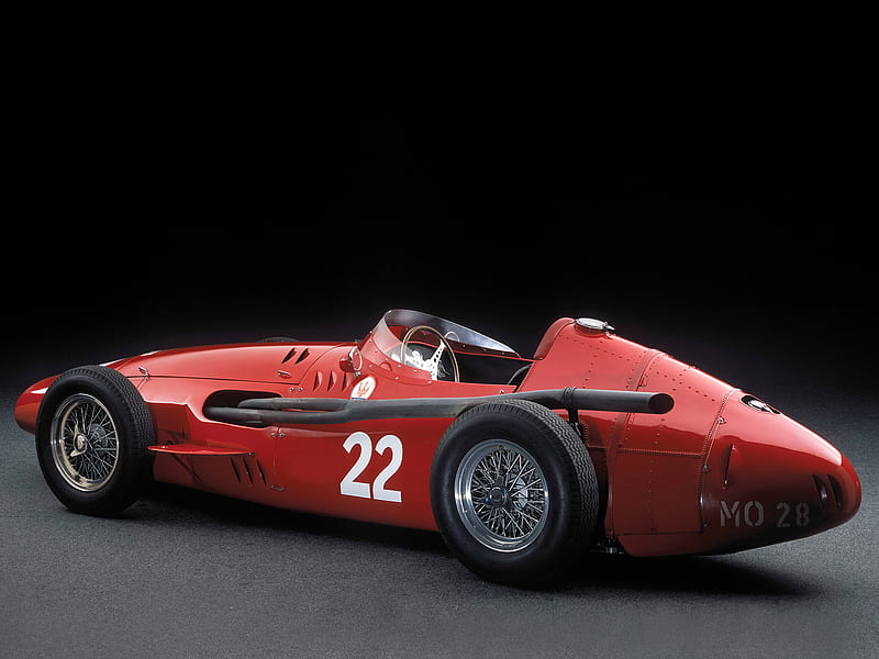 1954 Maserati 250F, Inline 6, Open Top, car, HD wallpaper