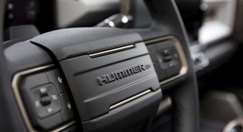 2022 GMC HUMMER EV Edition 1 - Interior, Steering Wheel , car, HD wallpaper
