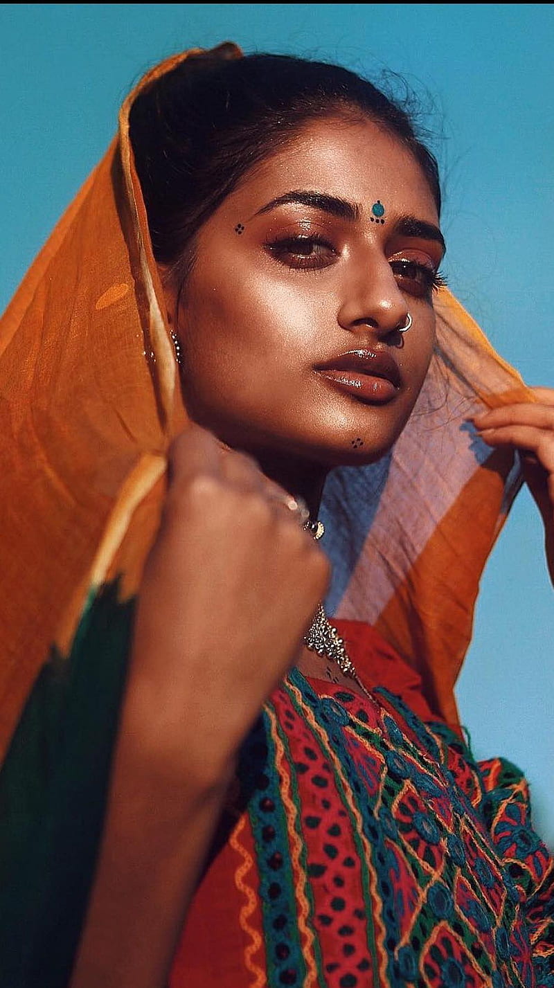 Mira Patel , dusky beauty, traditional, indian, model, HD phone wallpaper