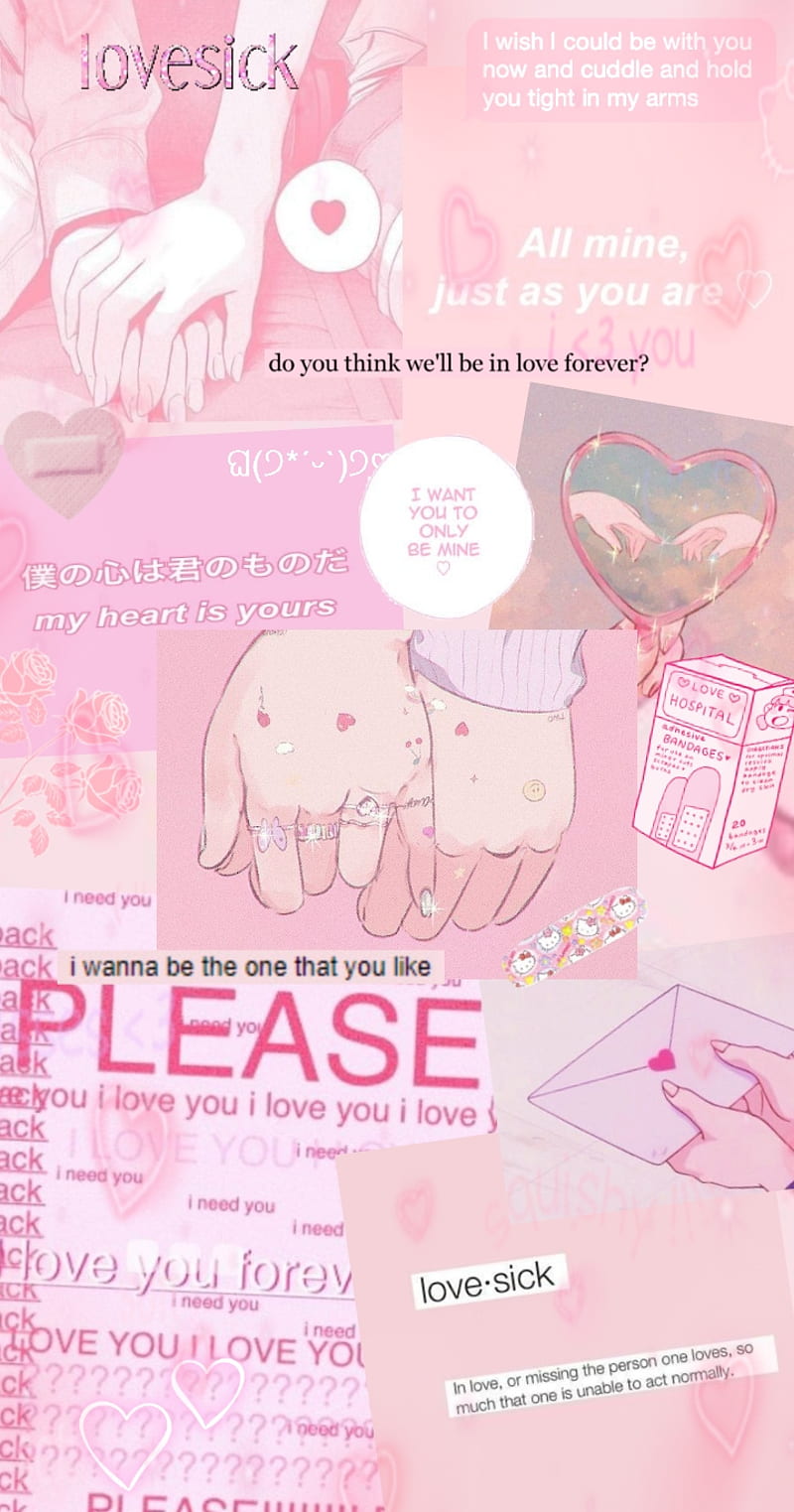 Pin by  aegyu  on  core    Lovecore aesthetic Heart wallpaper  Pink aesthetic