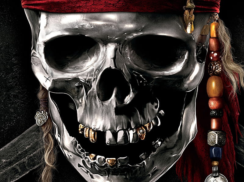 pirates of carriban, caribbean, movies, pirates, skull, HD wallpaper
