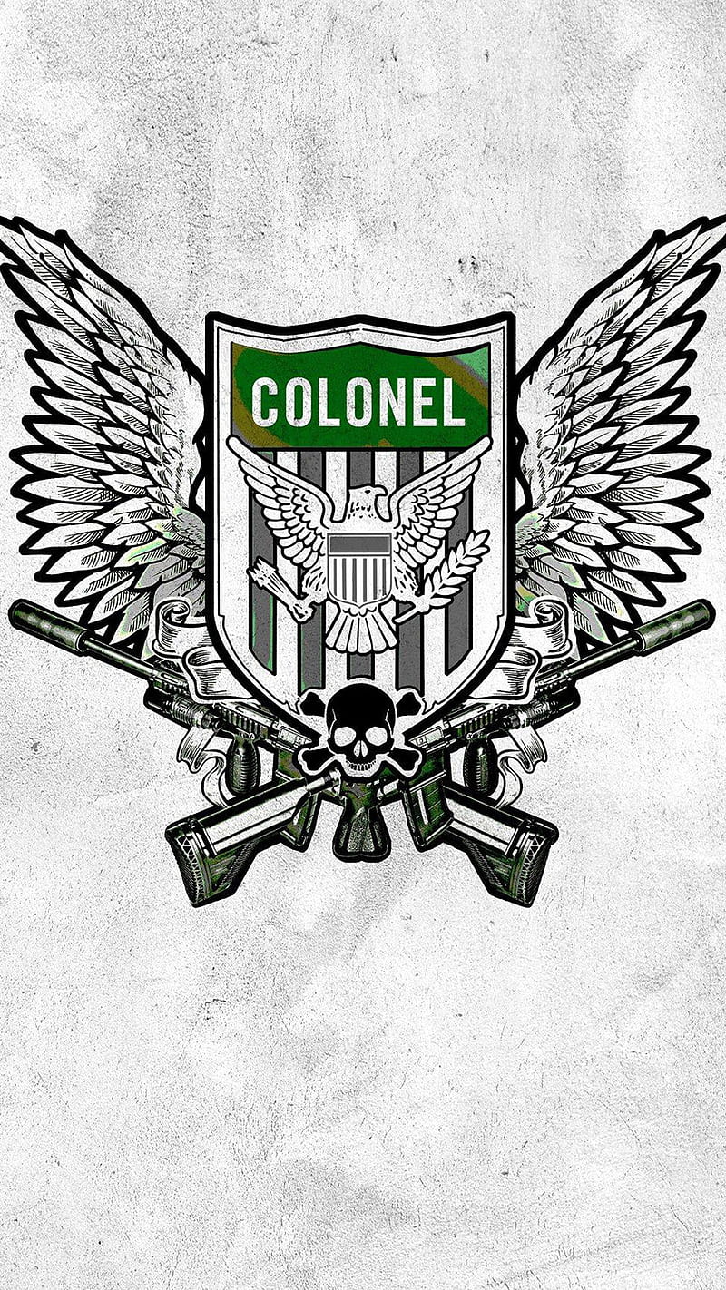 Colonel, comics, dc, logo, movie, skull, squad, suicide, HD phone wallpaper