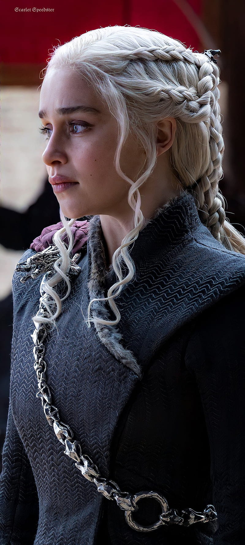 Emilia Clarke, lip, Daenerys Targaryen, got, Daenerys, game of thrones, HD phone wallpaper