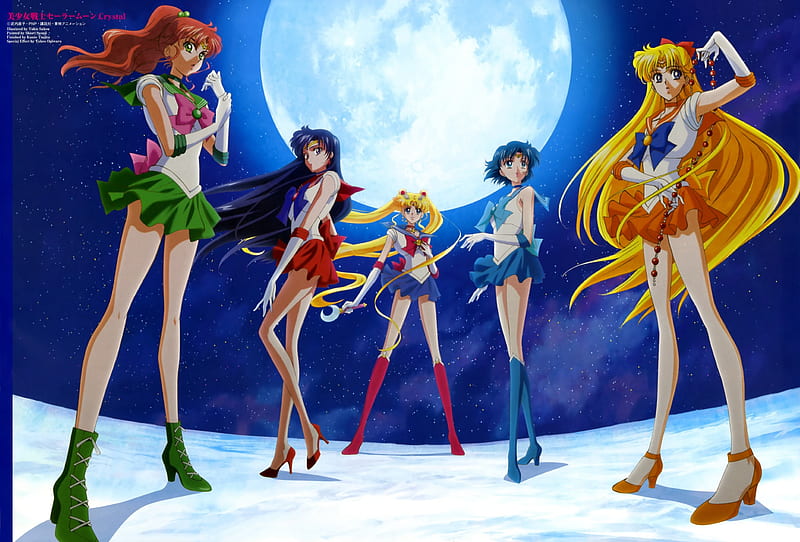 Pretty Guardian Sailor Moon: Crystal, minako, pretty, bonito, ami, sailor jupiter, sweet, magical girl, nice, fantasy, group, twin tail, moon, makoto, rei, anime, sailor mars, sailor moon, beauty, anime girl, team, sailormoon, usagi, sailor maia, female, sailor venus, lovely, moon, twintail, sailor mercury, twintails, twin tails, girl, HD wallpaper