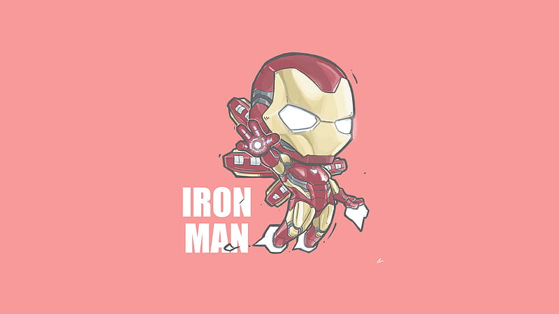 Download free Chibi Marvel Cartoon Iron Man Wallpaper - MrWallpaper.com