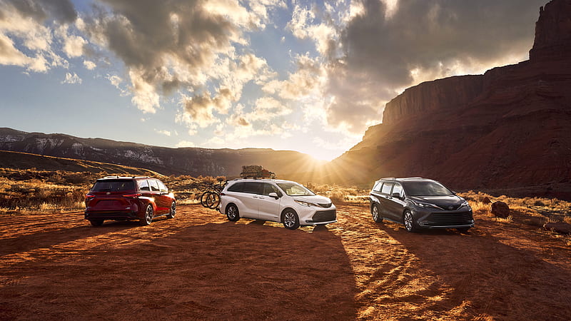 2021 Toyota Sienna XSE, Hybrid, Inline 4, Minivan, car, HD wallpaper